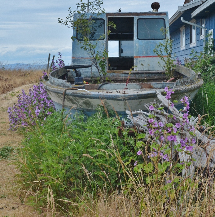 old ship land-bound